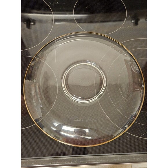 Vintage Toscany Round Serving Tray W/ Dip Bowl 24 Karat Gold Rim Costa D'oro - Picture 6 of 10